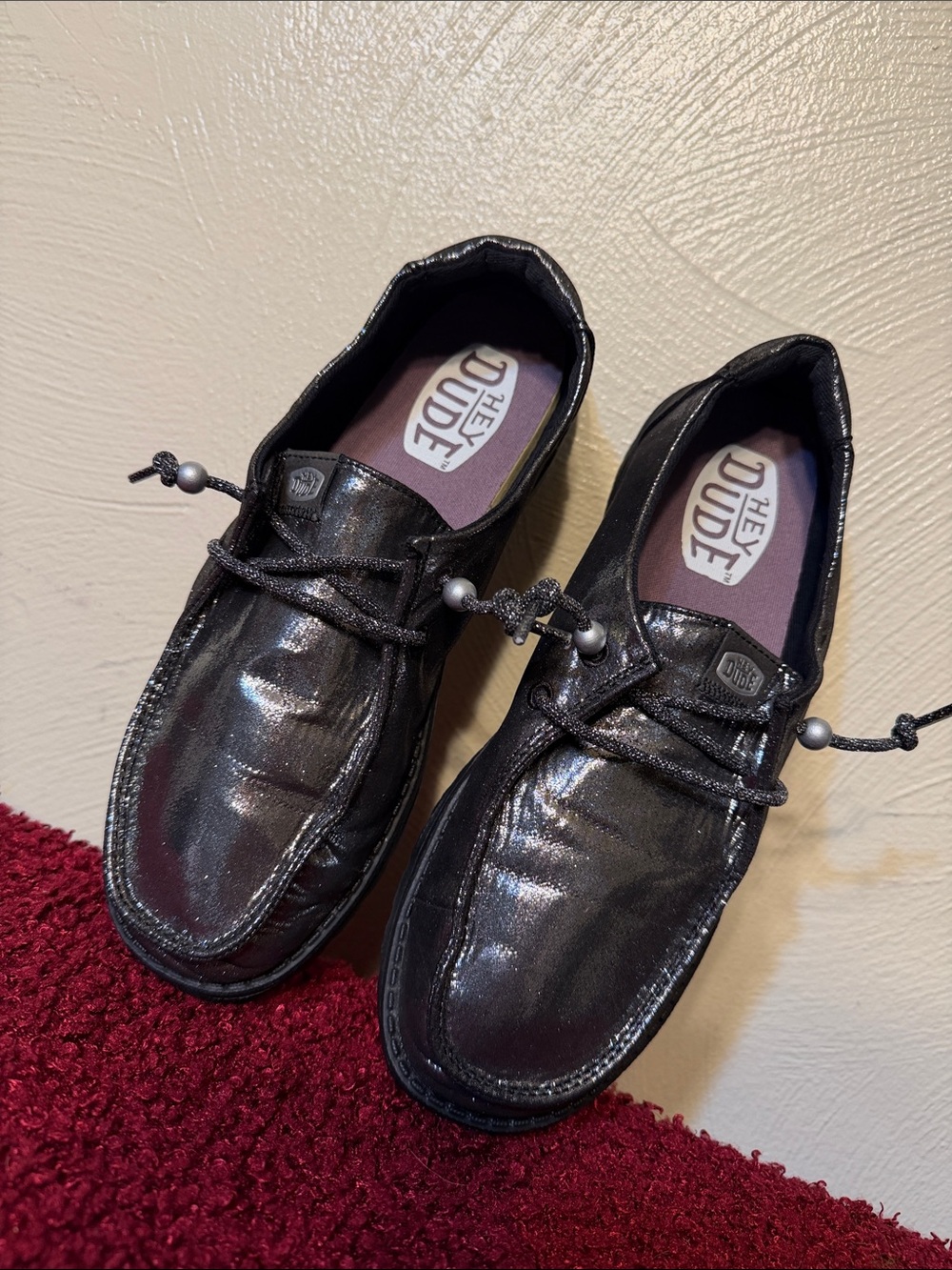 Women's Wendy Metallic Shine Hey Dude's W8